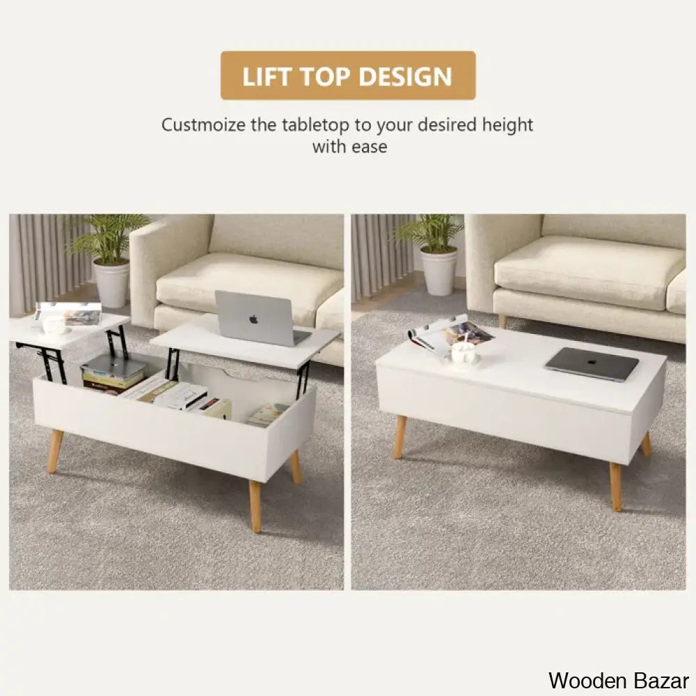 Desaric Lift Top Coffee And Center Table With Storage