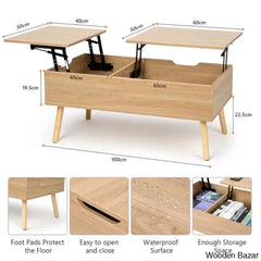 Desaric Lift Top Coffee And Center Table With Storage