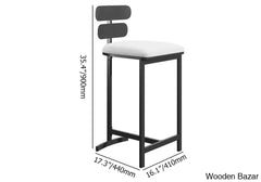 Devona 6-Seater Teak Patio Bar Dining Set With Rectangle Table -