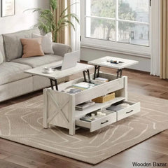 Dexityn Top Lift Coffee And Center Table With 2 Drawers For Storage Space