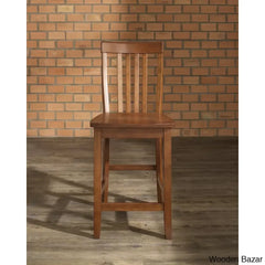 Diamondbacky Swivel Solid Wood Counter And Bar Stool (Set Of 2)