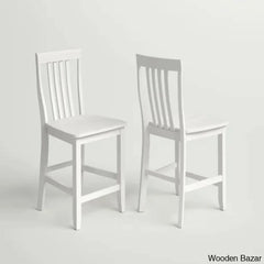 Diamondbacky Swivel Solid Wood Counter And Bar Stool (Set Of 2)