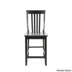 Diamondbacky Swivel Solid Wood Counter And Bar Stool (Set Of 2)