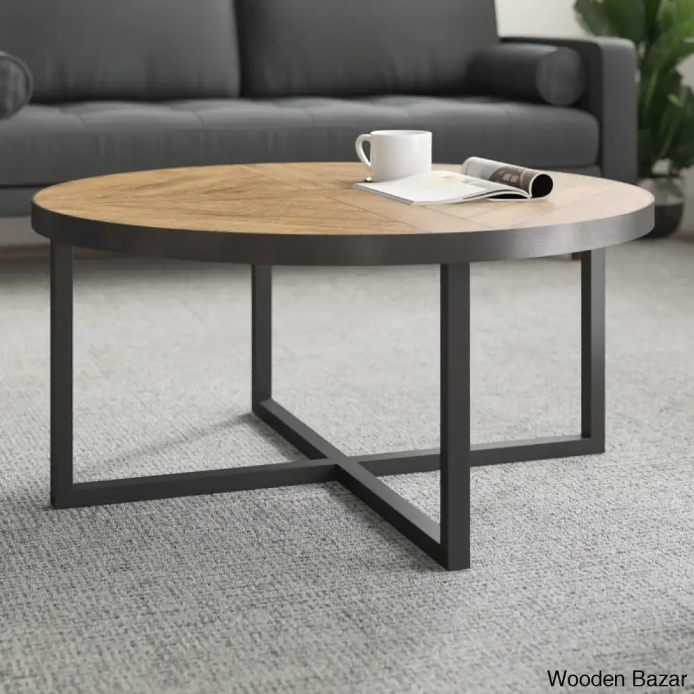 Dillwyn Solid Wood Top Coffee And Center Table