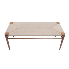 Simple Two Sitting Bench with Teak Wood - Wooden Bazar