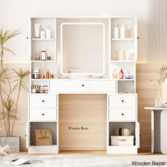Diskin Vanity Dressing Table With Lighted Mirror