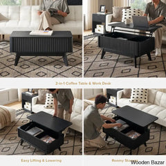 Dorcus Modern Coffee Table And Center Table - Wooden Bazar