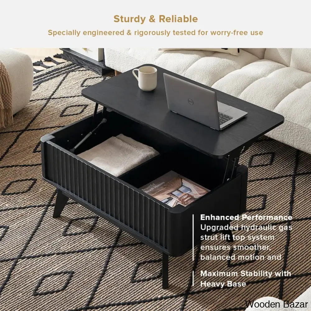 Dorcus Modern Coffee Table And Center Table - Wooden Bazar