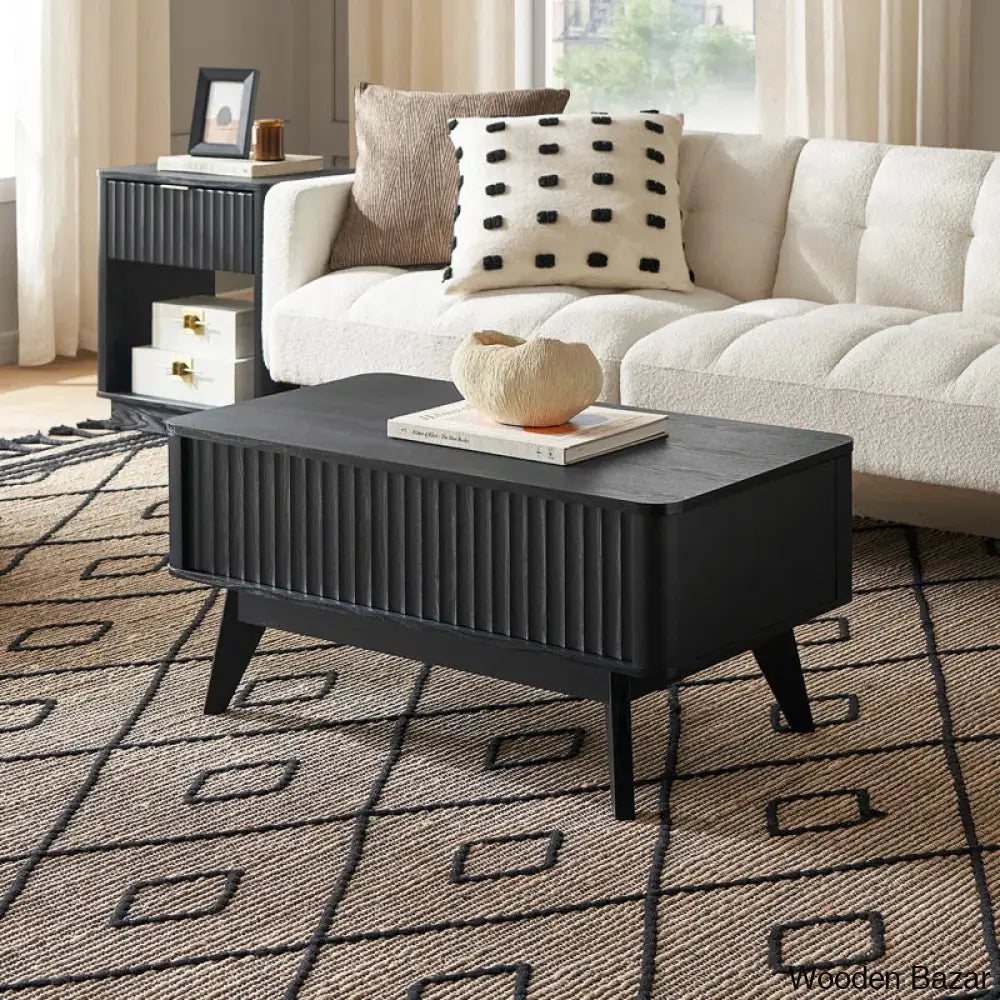 Dorcus Modern Coffee Table And Center Table - Wooden Bazar