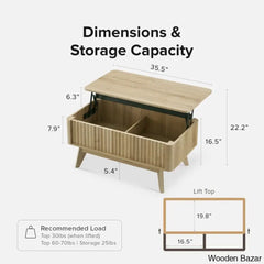 Dorcus Modern Coffee Table And Center Table - Wooden Bazar