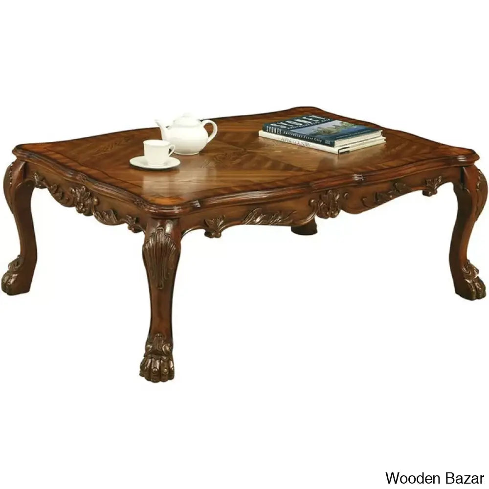 Dowlene Solid Wood Coffee And Center Table