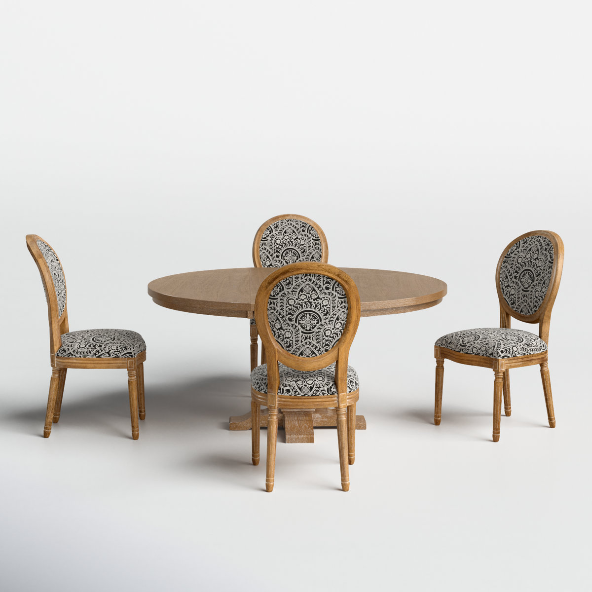 Callington 4-Piece Round Extendable Dining Set
