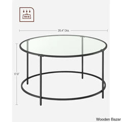 Doyntone Glass Top Coffee And Center Table