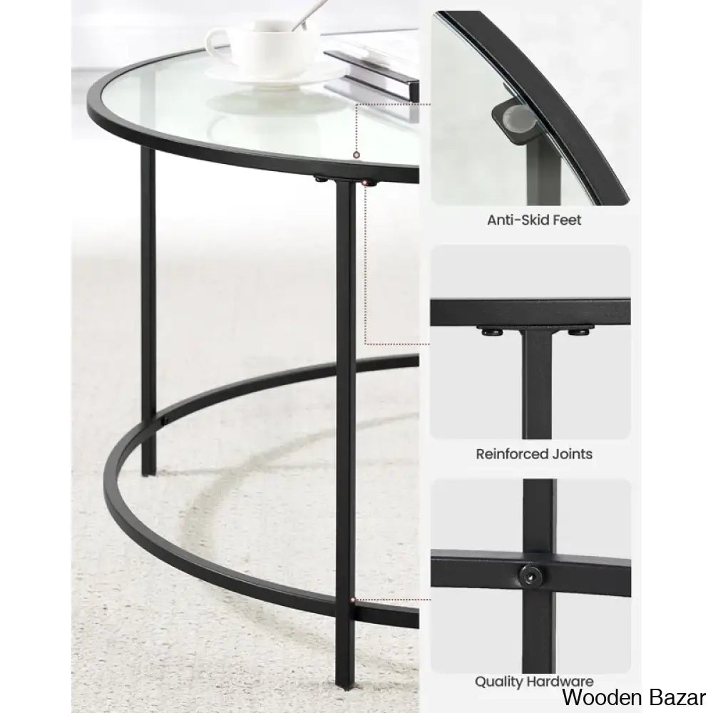 Doyntone Glass Top Coffee And Center Table