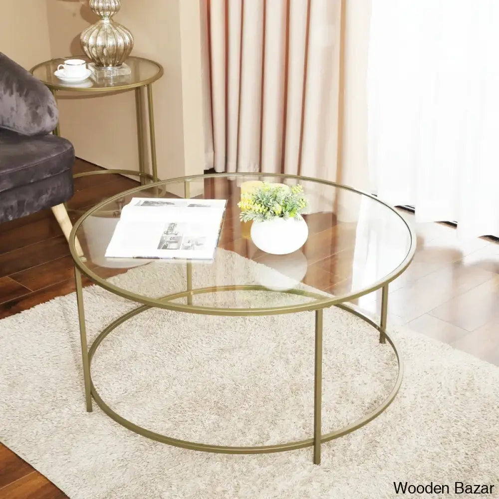 Doyntone Glass Top Coffee And Center Table