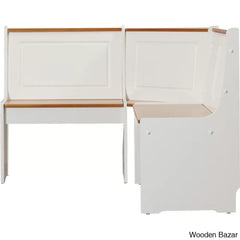 Dragon 5 Seater Corner Pine Breakfast Nook With Hidden Storage
