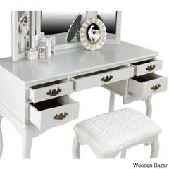 Drake Vanity Dressing Table With Mirror And Stool