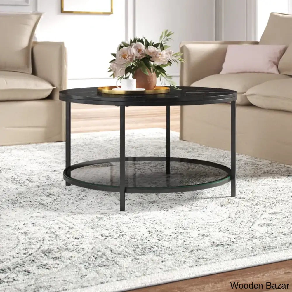 Draughnc Coffee And Center Table Black