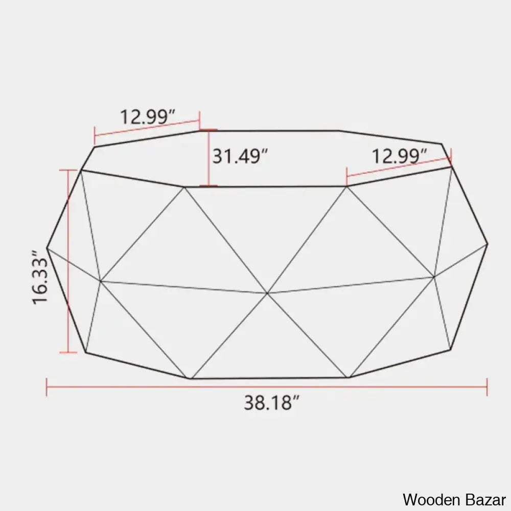 Dreightone Three-Dimensional Embossed Pattern Design Coffee And Center Table Round Wood