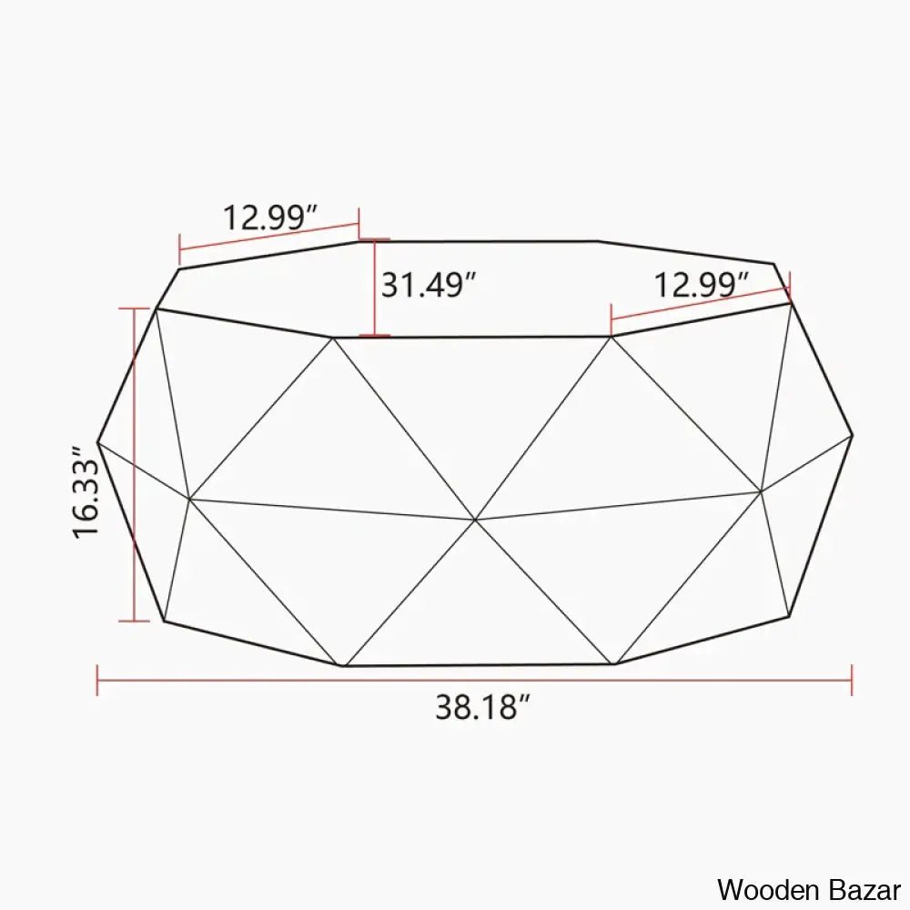 Dreightone Three-Dimensional Embossed Pattern Design Coffee And Center Table Round Wood