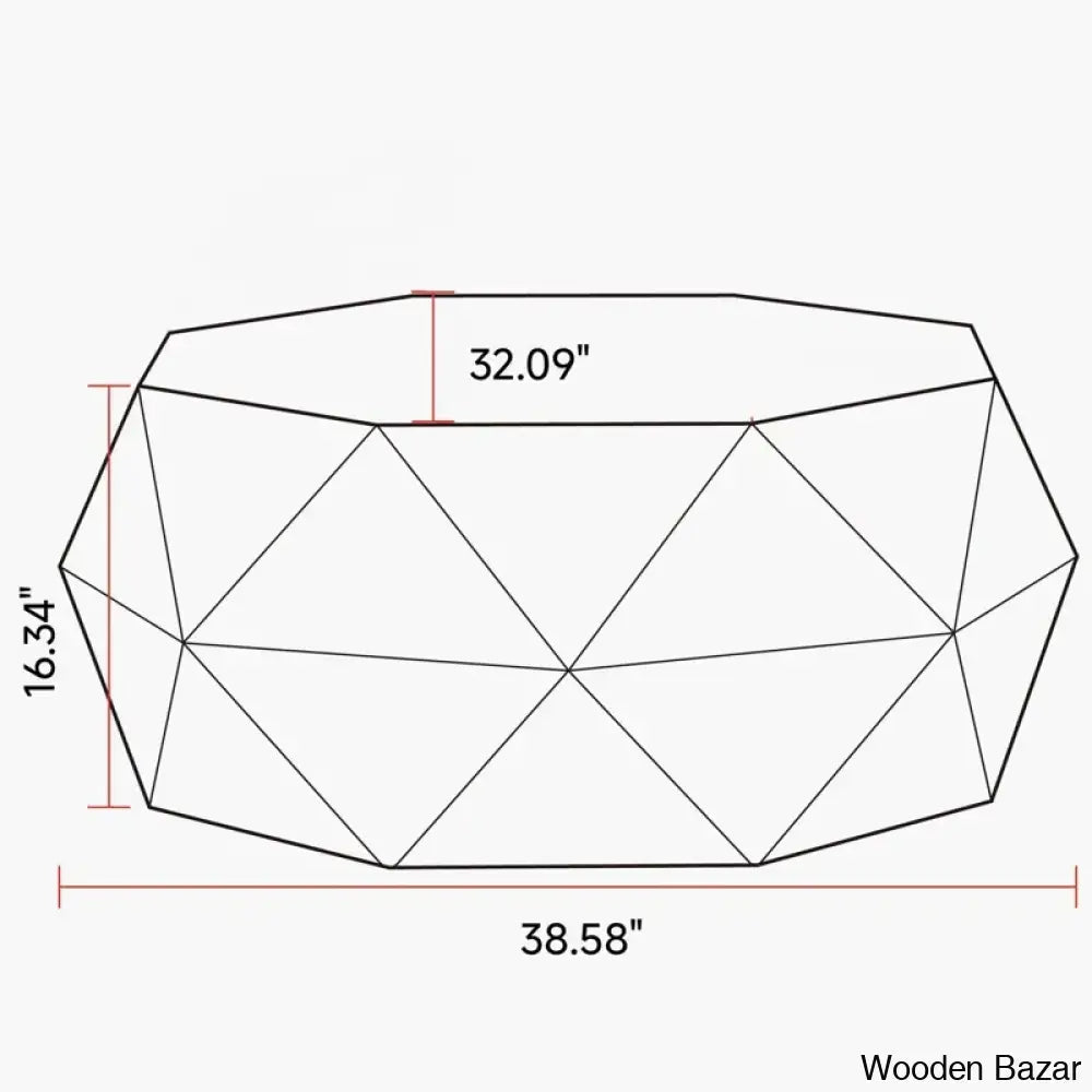 Dreightone Three-Dimensional Embossed Pattern Design Coffee And Center Table Round Wood