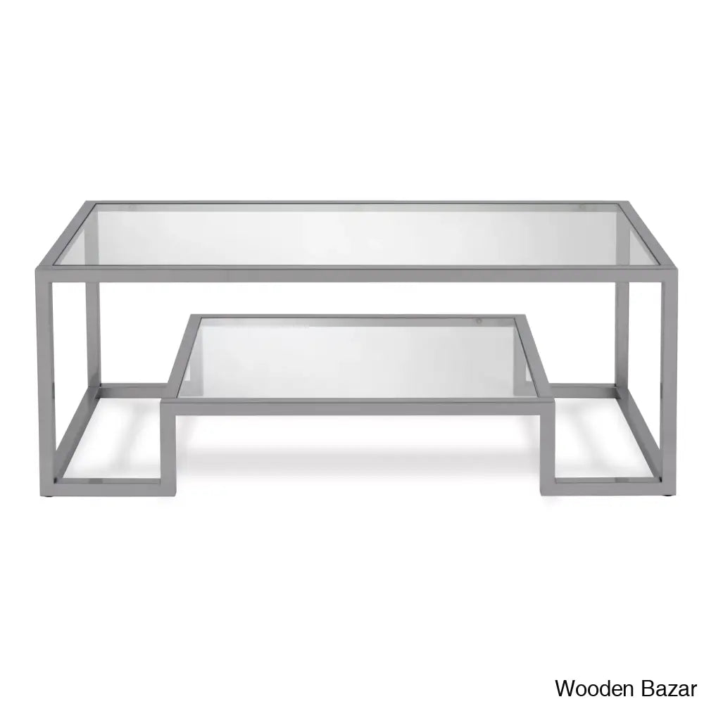 Dren Glass Top Coffee And Center Table