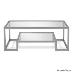 Dren Glass Top Coffee And Center Table
