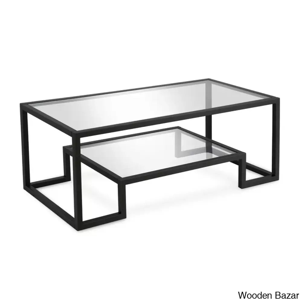 Dren Glass Top Coffee And Center Table