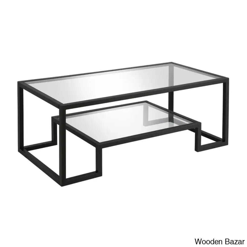 Dren Glass Top Coffee And Center Table