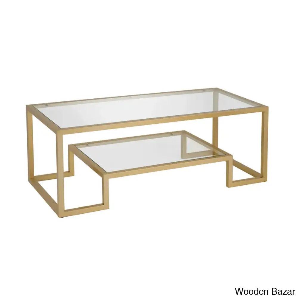 Dren Glass Top Coffee And Center Table