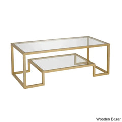 Dren Glass Top Coffee And Center Table