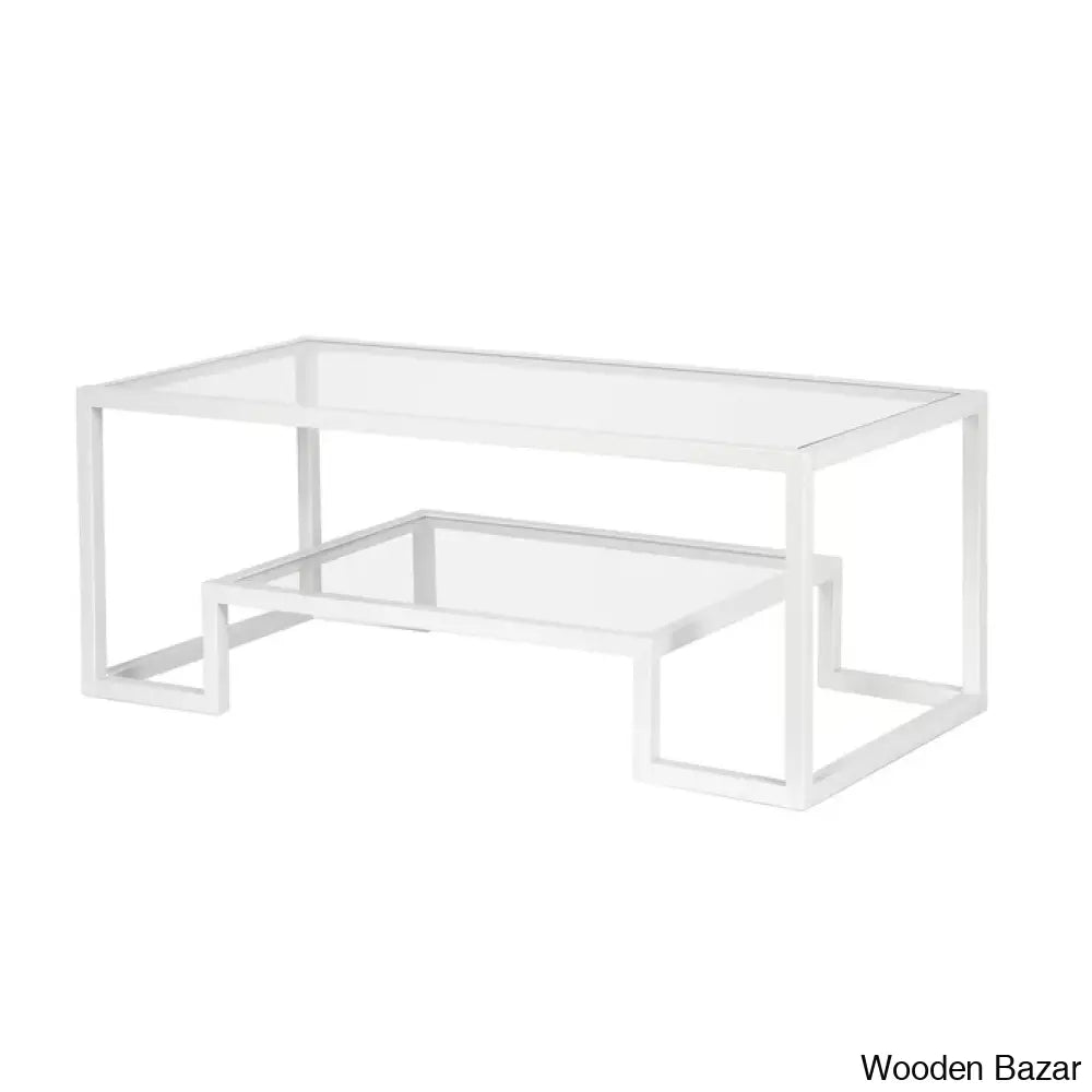 Dren Glass Top Coffee And Center Table