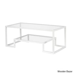 Dren Glass Top Coffee And Center Table