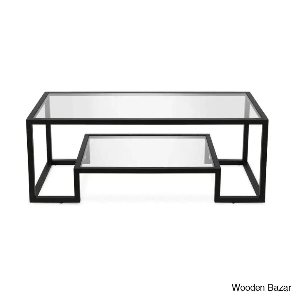 Dren Glass Top Coffee And Center Table