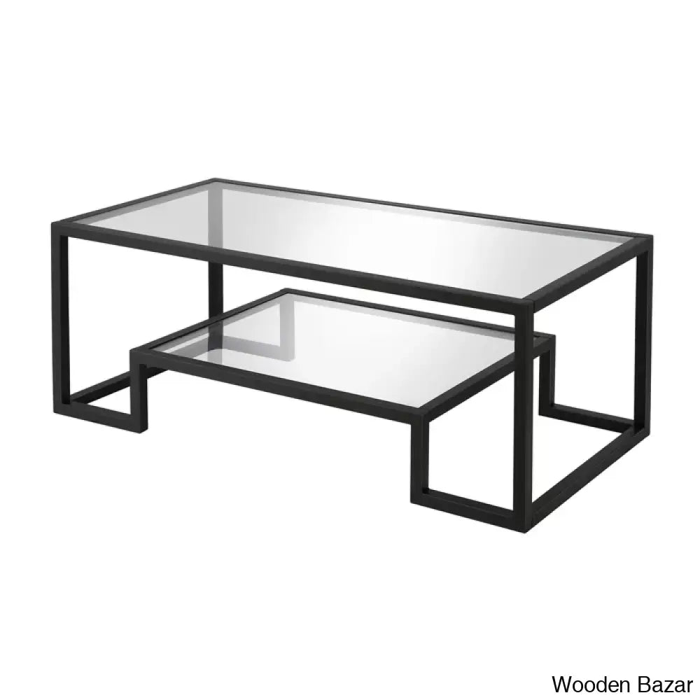 Dren Glass Top Coffee And Center Table