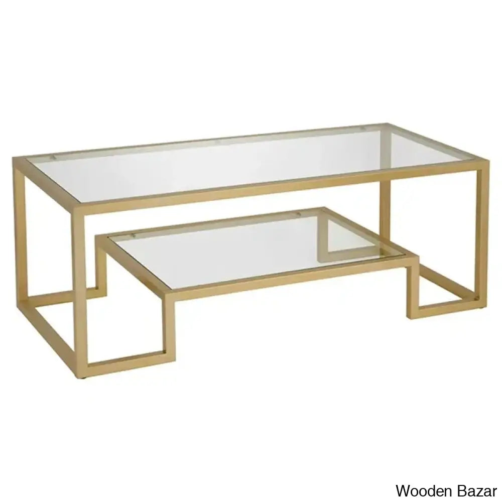 Dren Glass Top Coffee And Center Table