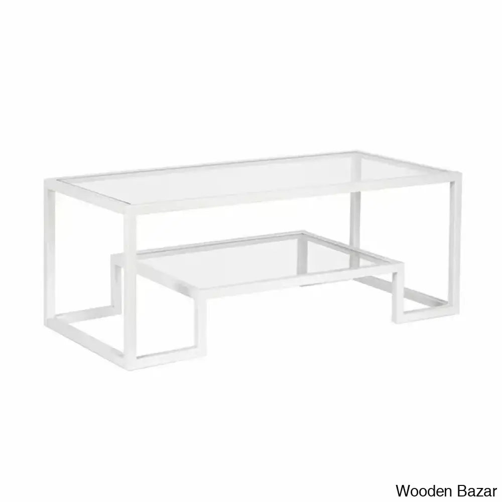 Dren Glass Top Coffee And Center Table