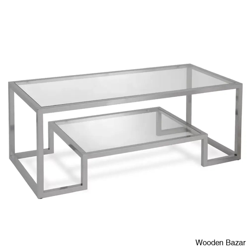 Dren Glass Top Coffee And Center Table