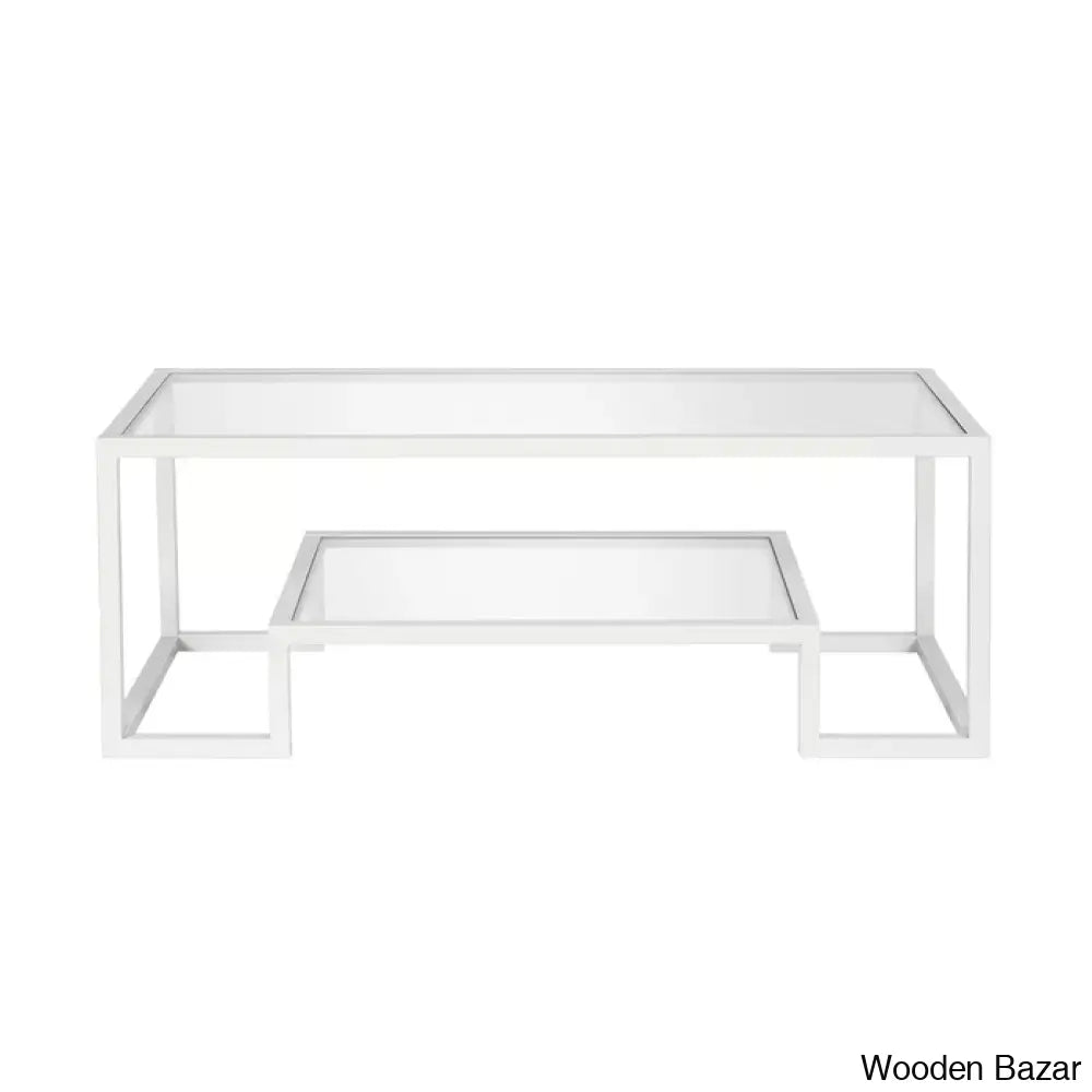 Dren Glass Top Coffee And Center Table