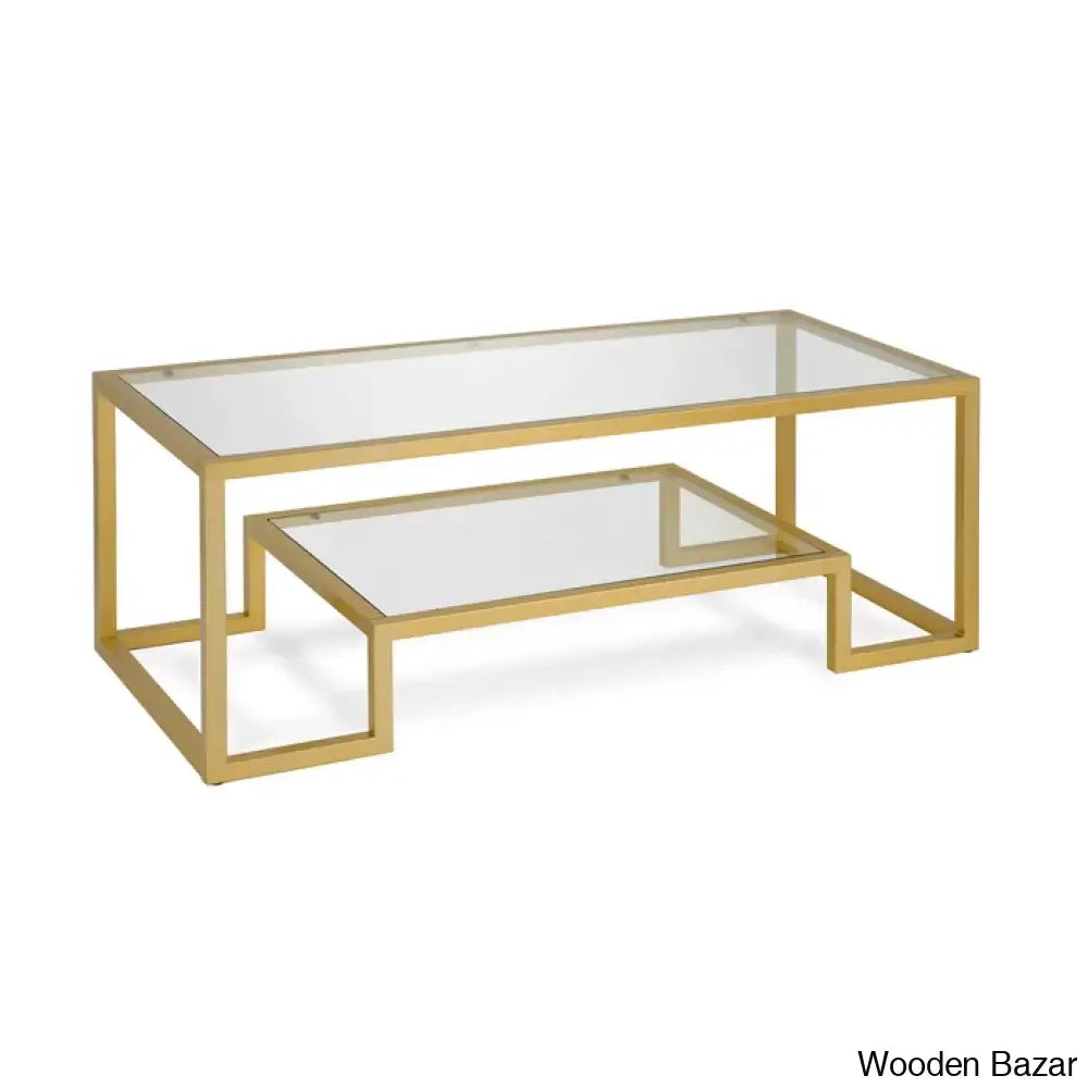 Dren Glass Top Coffee And Center Table