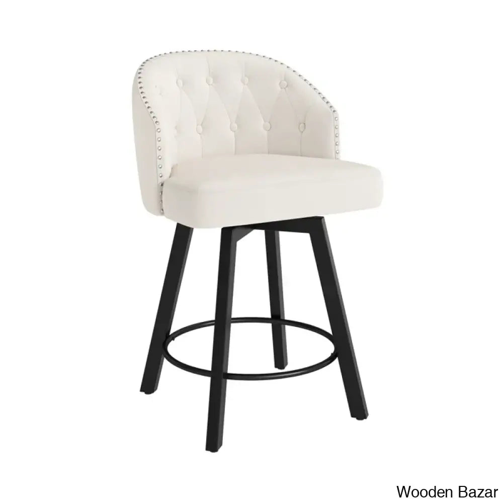 Drisha Swivel 25.98’’ Counter And Bar Stool (Set Of 3)