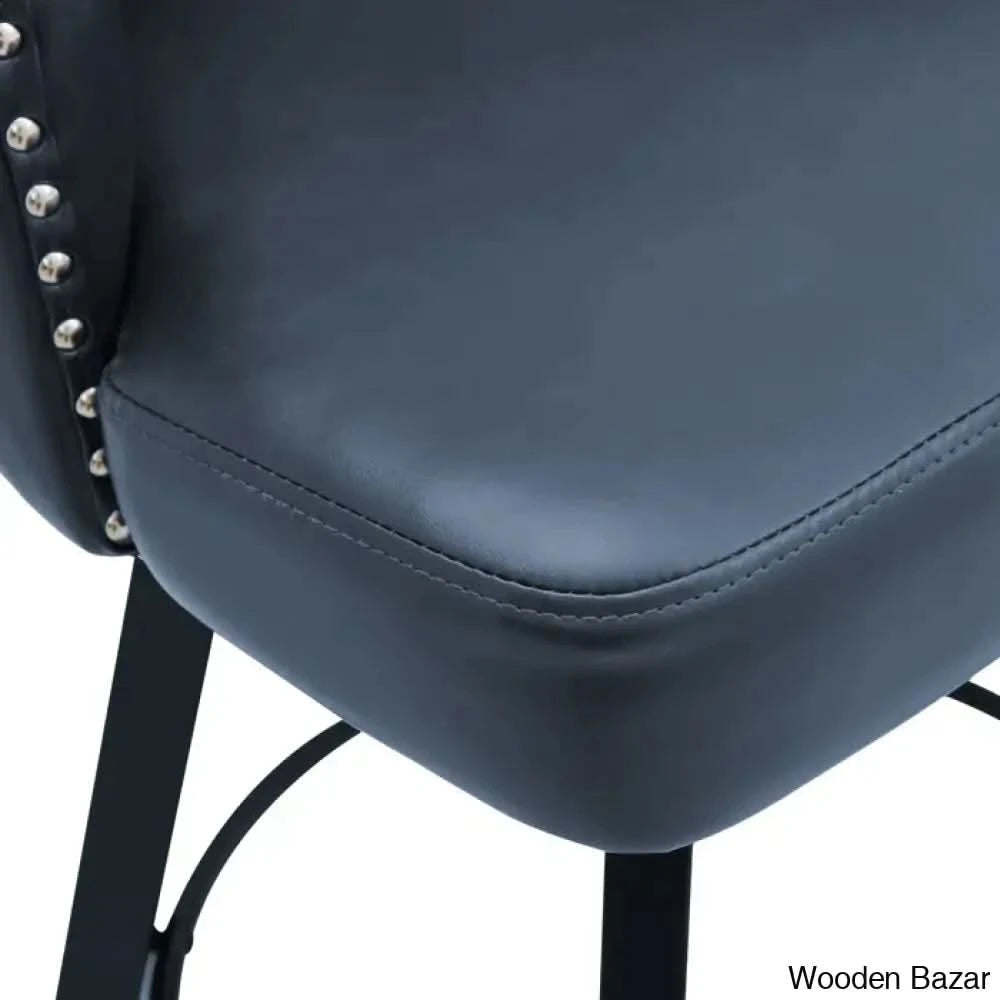 Drishf Swivel Counter and bar Stool (Set of 3) – Wooden Bazar