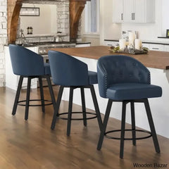 Drishf Swivel 25.98’’ Counter And Bar Stool (Set Of 3)