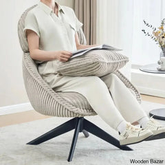 Drony Best Swivel Accent Chair With Pillow Comfy Lounge