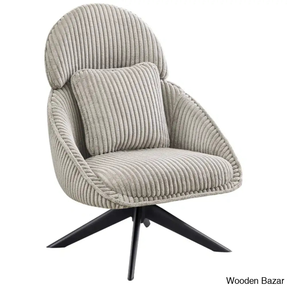Drony Best Swivel Accent Chair With Pillow Comfy Lounge