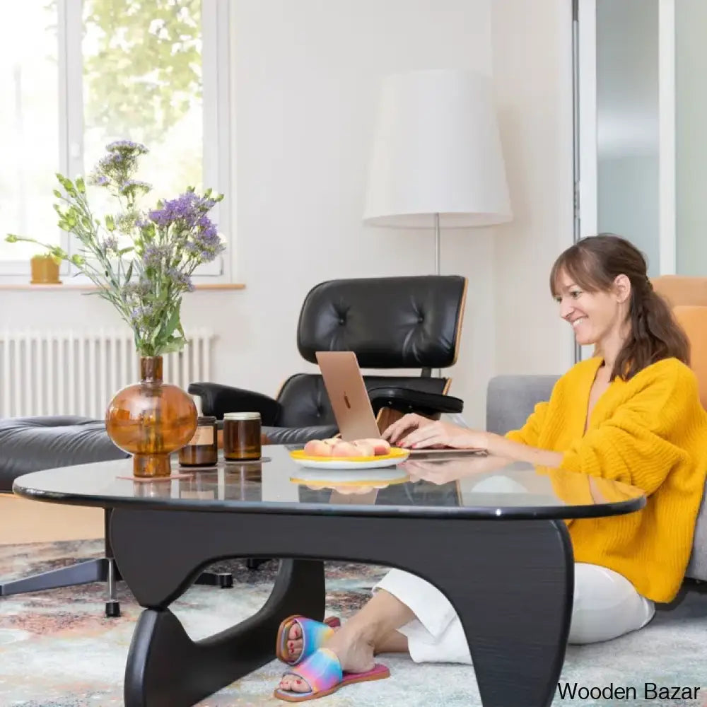 Drossett Glass Top Coffee And Center Table