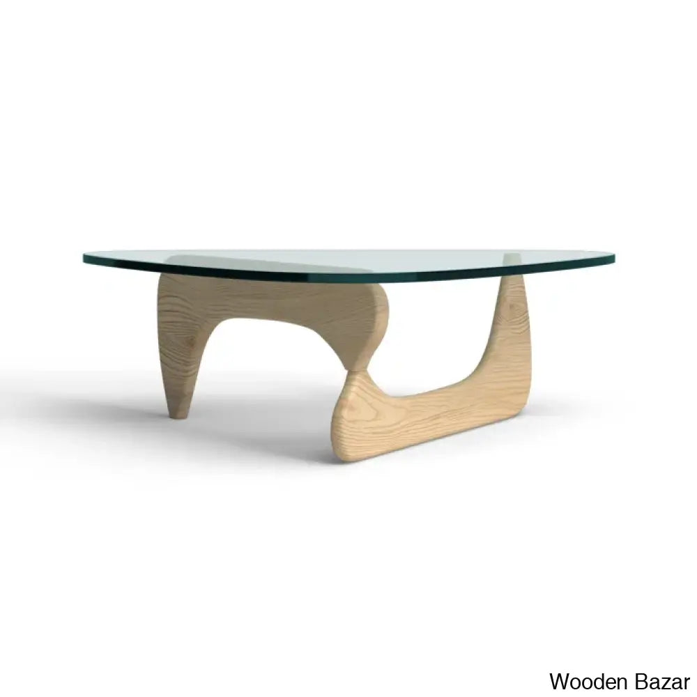 Drossett Glass Top Coffee And Center Table Natural