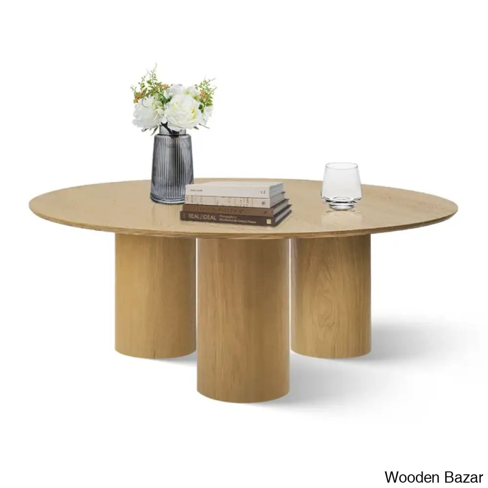 Drum Architectural Design 3 Legs Round Coffee And Center Table