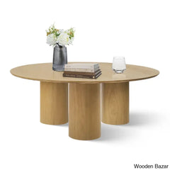 Drum Architectural Design 3 Legs Round Coffee And Center Table