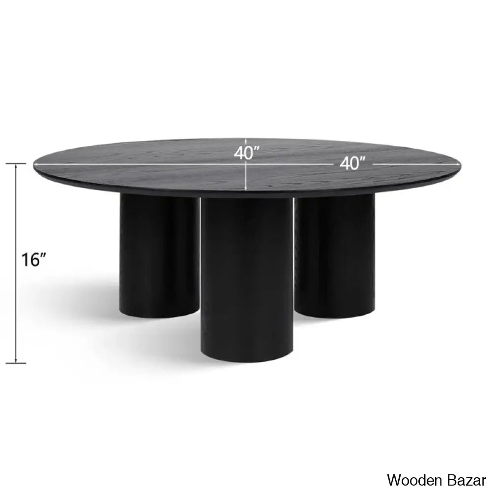 Drum Architectural Design 3 Legs Round Coffee And Center Table